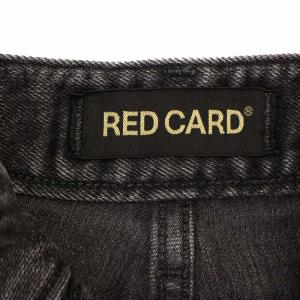RED CARD Niceday デニムパンツ ジーンズ ジップフライ USED加工 22 黒  88469 /BM