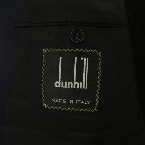 dunhill SUPER100'S テーラードジャケット ブレザー アウター ダブル 総裏地 ウール 50 紺 ネイビー