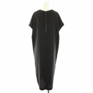 iCB 24SS フリュイドバックサテン Fluid Back Satinワンピース ひざ丈 半袖 42 チャコールグレー