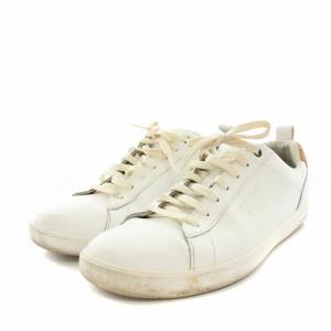 COLE HAAN グランドプラスクロスコートスニーカー シューズ レザー 7M 24.5cm 白 ホワイト C36922