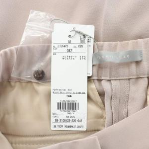 theory luxe 23SS ROW CREPE CAROL ロウクレープキャロル テーパードパンツ スラックス ジップフライ