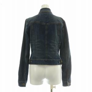 BURBERRY BLUE LABEL デニムジャケット Gジャン ジージャン アウター USED加工 38 青 ブルー /BB