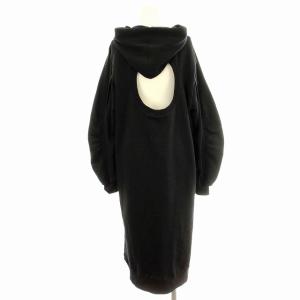 DOUBLE STANDARD CLOTHING 24SS ESSENTIAL 2501-111-241 カットアウトフーディ スウェット ワンピース パーカー