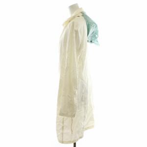 EMPORIO ARMANI コート ロング丈 フード ナイロン 40 アイボリー /AN9