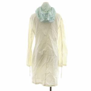 EMPORIO ARMANI コート ロング丈 フード ナイロン 40 アイボリー /AN9