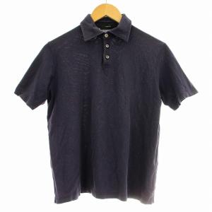 ポロシャツ 半袖 鹿の子 46 ネイビー /G