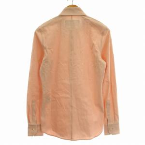 AKM ストレッチ シャツ S043 ボタンダウン 長袖 S ピンク /G
