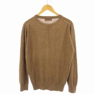 TOMORROWLAND tricot ニット セーター 長袖 カシミヤ ヘンリーネック M 茶 ブラウン 61-02-04-02007 /EE