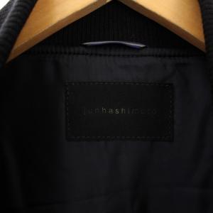 junhashimoto フライトジャケット 中綿ジャケット MA-1 ジップアップ カモフラ 迷彩柄 ウール 2 黒 1041520006