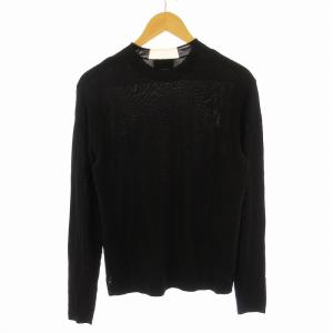 EMPORIO ARMANI ニット セーター 長袖 XS 黒 ブラック /EE