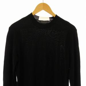EMPORIO ARMANI ニット セーター 長袖 XS 黒 ブラック /EE