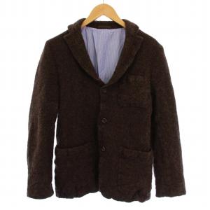 AD2008 テーラードジャケット 3B ウール縮絨 SS ブラウン HB-J075