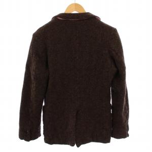 COMME des GARCONS HOMME AD2008 テーラードジャケット 3B ウール縮絨 SS ブラウン HB-J075