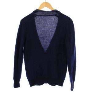 sacai ウール2Bニットジャケット リネン 2 ネイビー 10-00056M /BM