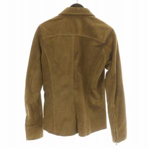 junhashimoto レザージャケット ジップアップ スエード 2 ブラウン