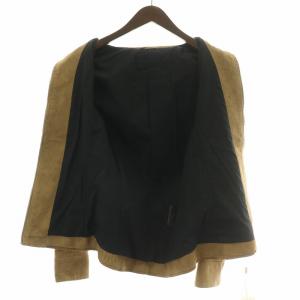 junhashimoto レザージャケット ジップアップ スエード 2 ブラウン