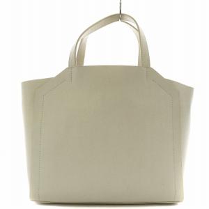 FURLA ハンドバッグ リボン レザー 白 ホワイト /AN5