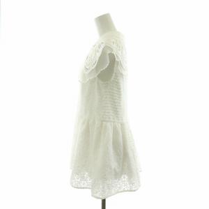 Chesty ノースリーブシャツ ブラウス レース 付け襟付き 0 ホワイト 22G301 /NQ