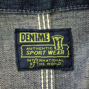 DENIME オリゾンティタグ デニム カバーオール ジャケット 38 インディゴ /G