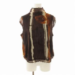 カットソー シャツ ブラウス ノースリーブ 40 茶 ブラウン 32442177 /EE