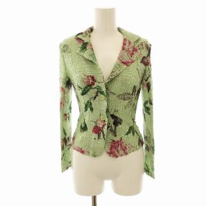 ジャケット 花柄 長袖 38 緑 グリーン 21461103 /EE