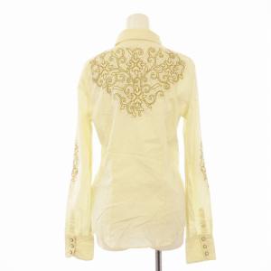 DENIM & SUPPLY RALPH LAUREN シャツ ブラウス 長袖 刺繍 S アイボリー 41381 /EE