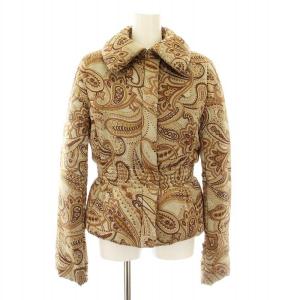 INTERNATIONAL 21460419 中綿ジャケット ステンカラー ジップアップ ペイズリー柄