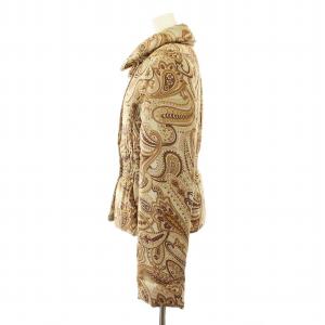 YUKI TORII INTERNATIONAL 21460419 中綿ジャケット ステンカラー ジップアップ ペイズリー柄