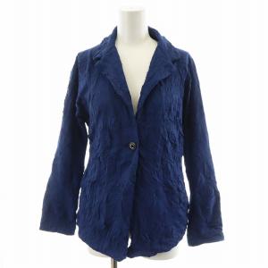 TRUNK テーラードジャケット シングル しわ加工 38 青 ブルー RSTHC-37330 /AN15