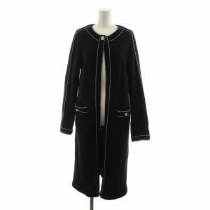 カーディガン ニット ロング 38 ブラック 1526-52603 /NQ