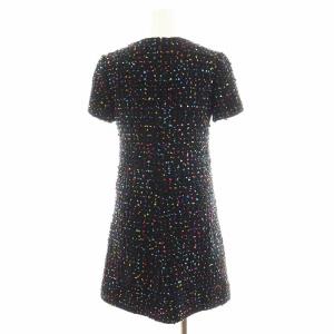 VALENTINO ワンピース ひざ丈 シルク 36 ブラック 1B5VA6D16VK