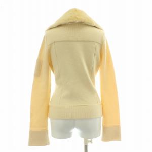 FOXEY BOUTIQUE ニットジャケット ミンクファー ウール 40 ベージュ