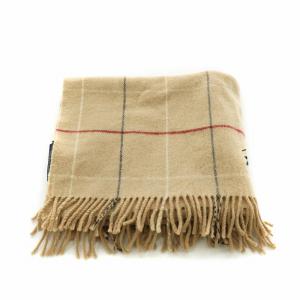 BURBERRY LONDON マフラー チェック 刺繍 ベージュ FGC5002530 /NQ