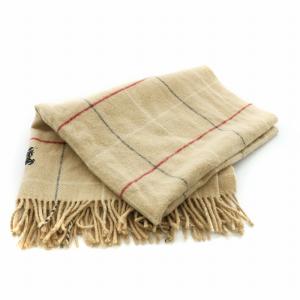 BURBERRY LONDON マフラー チェック 刺繍 ベージュ FGC5002530 /NQ