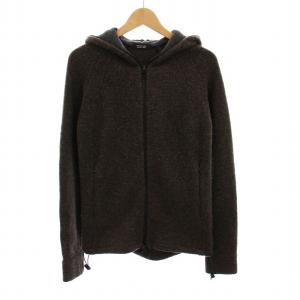 ニット パーカー ジップアップ 長袖 3 茶色 BMT42-309-58 /YM