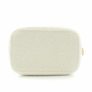 CHANEL ノベルティ クリスマスコフレ ポーチ ラメ ホワイト /NQ OH