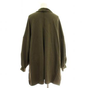 MidiUmi カーディガン ガウン 長袖 トッパー 裏起毛 カーキ /KU