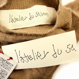 l'atelier du savon アンゴラ混 ボトルネック ニット 73-01-KN-203 セーター 長袖 F 茶 ブラウン /G