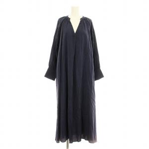 21AW ピーチギャザーテントワンピース CLZ1022209A0002 フレア ロング マキシ 長袖