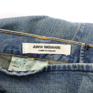 eYe JUNYA WATANABE MAN 再構築デニム フレアスカート S ブルー JN-S051