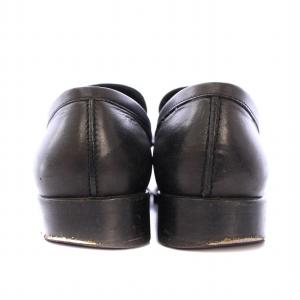 PRADA コインローファー スリッポン ローヒール レザー 38 黒 ブラック /BB