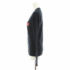 lucien pellat finet カーディガン スカル ハート カシミヤ XS 黒 ブラック /AN42