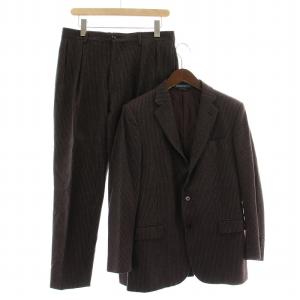 イタリア製 シングルスーツ セットアップ テーラードジャケット アウター 総裏地 テーパードパンツ スラックス
