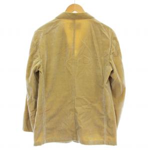 GIORGIO ARMANI スーツ コーデュロイ CG1525 セットアップ シングル ジャケット パンツ 48 黄色 グレー /G