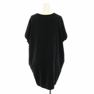 YOKO CHAN YOKOCHAN ワンピース ミニ キーネック 半袖 フレンチスリーブ F 黒 ブラック YCD-215-177 /YT