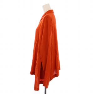 STELLA McCARTNEY シャツ ブラウス 長袖 シルク 40 オレンジ /BM