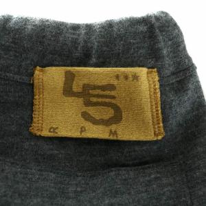 45rpm 24AW ジャージフラノの908スウェットパンツ イージー ウエストゴム ストレッチ ウール ロゴ グレー