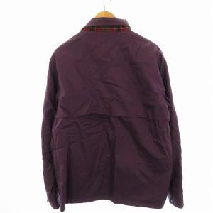 South2 West8 2WAY リバーシブルジャケット チェック L 紫 パープル 赤 レッド /EE