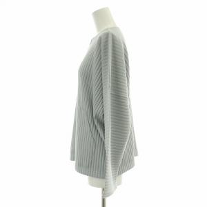 me ISSEY MIYAKE カーディガン プリーツ ジップアップ F ライトブルー