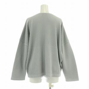 me ISSEY MIYAKE カーディガン プリーツ ジップアップ F ライトブルー